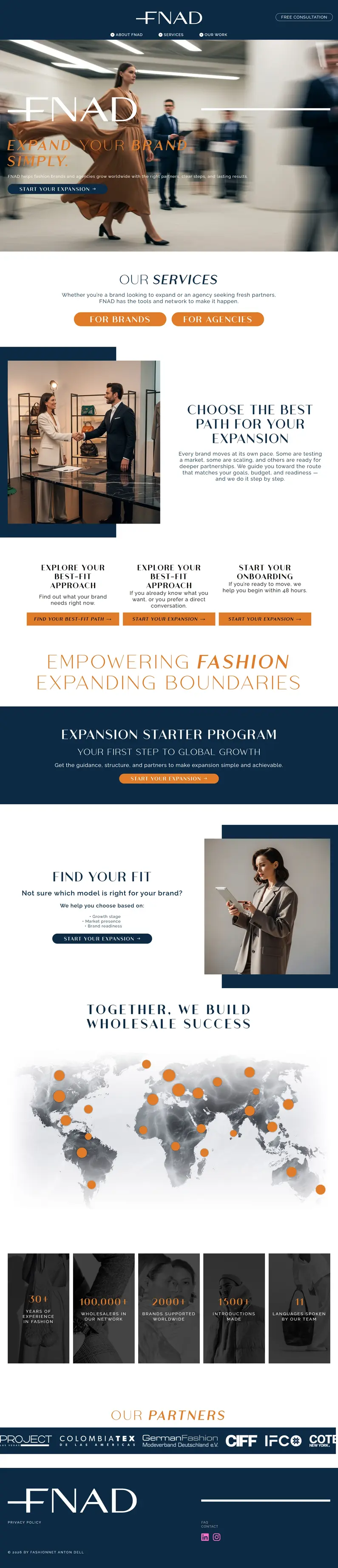 FN Advertising — Creative Agency Website project preview